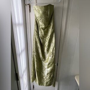 Jessica McClintock Strapless Light Green/Pistachio Long Dress, Size 12